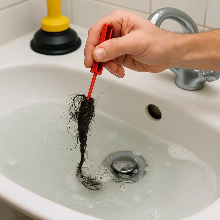 Πως ξεβουλώνει ο νιπτήρας από τρίχες